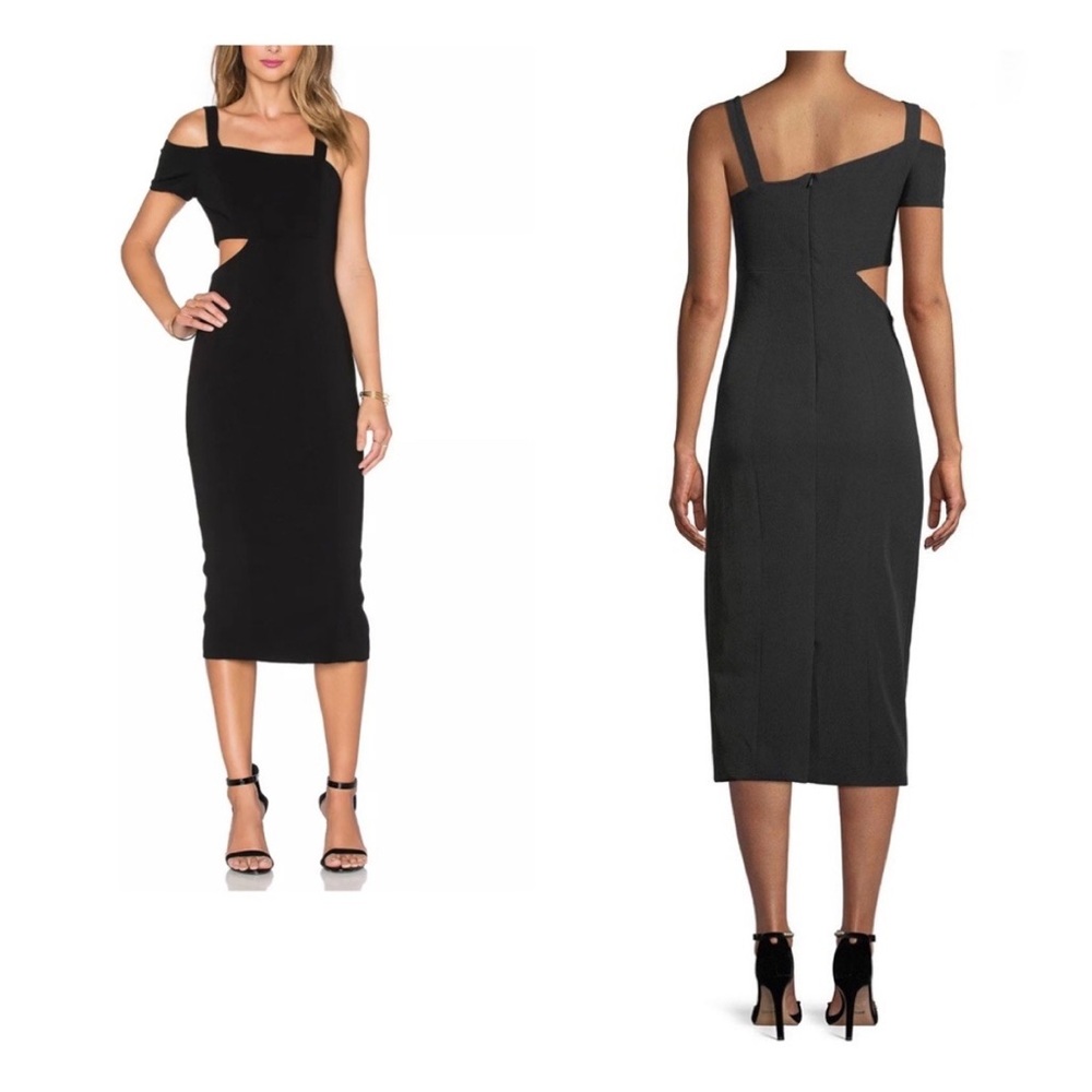 Jay Godfrey Marquette Dress Cutout Asymmetric